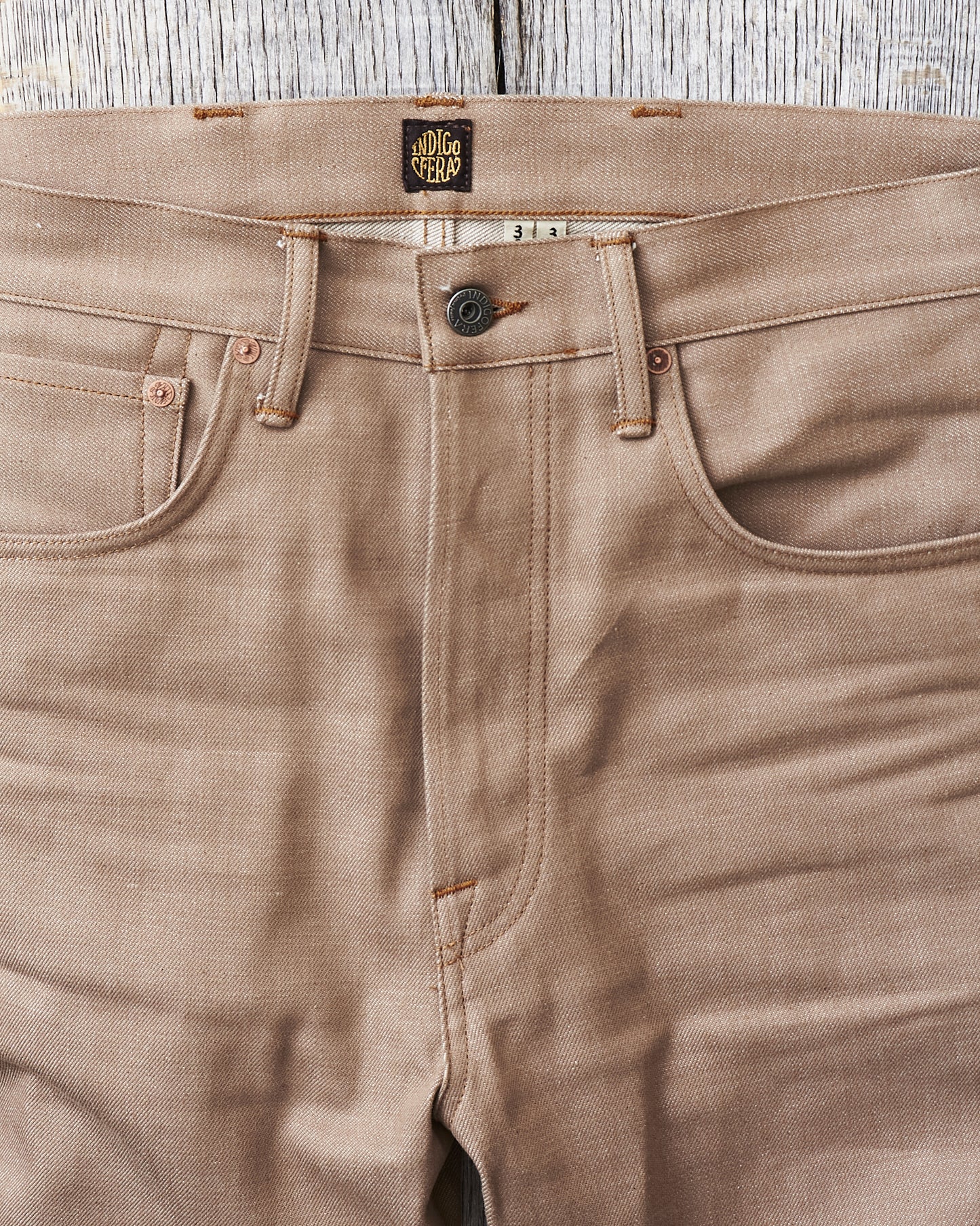 Indigofera Wyatt Jeans Khaki Dusk Denim