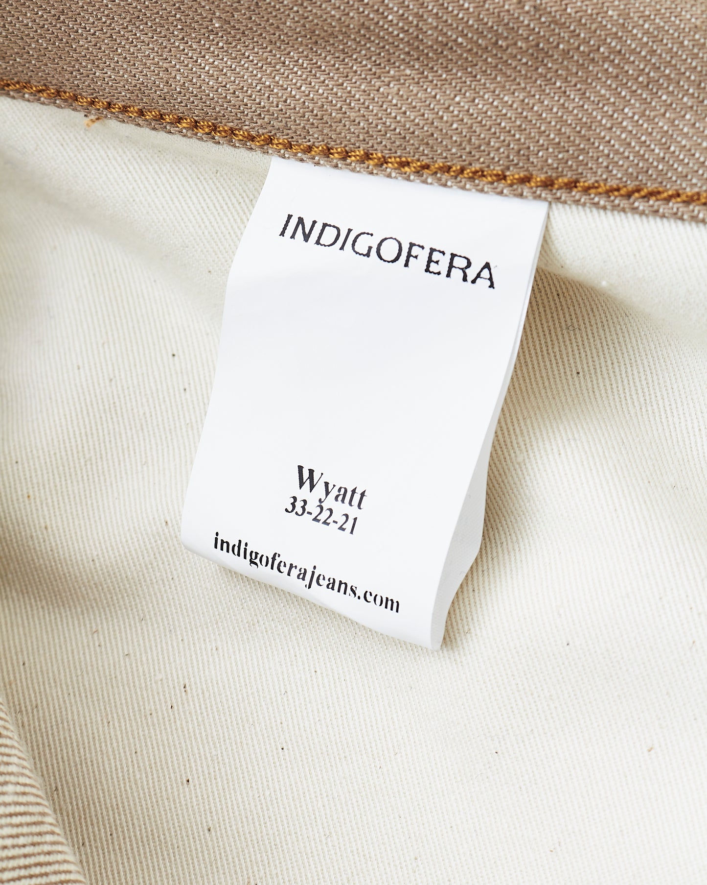 Indigofera Wyatt Jeans Khaki Dusk Denim