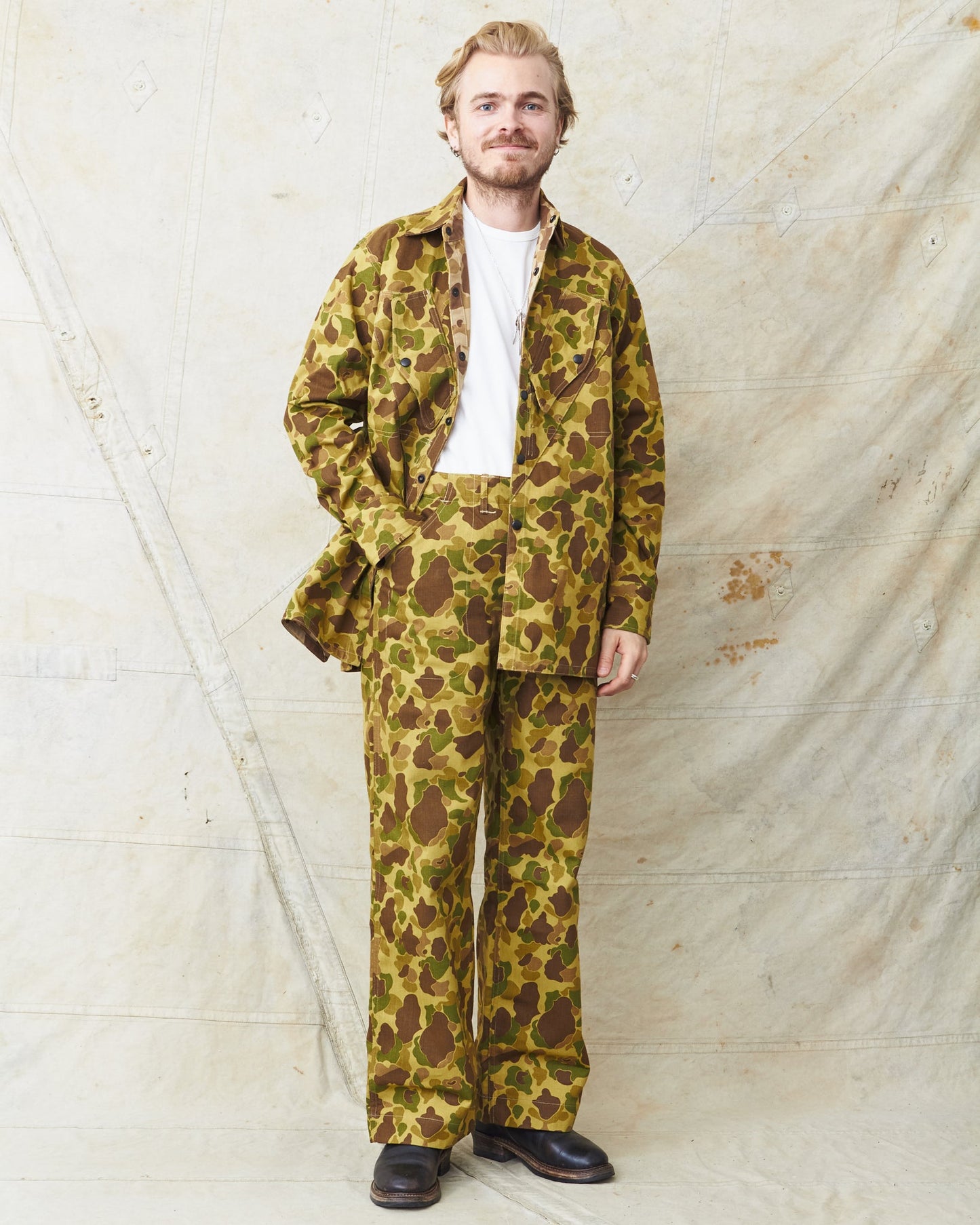 Warehouse & Co Lot 2193 USMC Parachutist Utility Jacket Frog Skin Camo