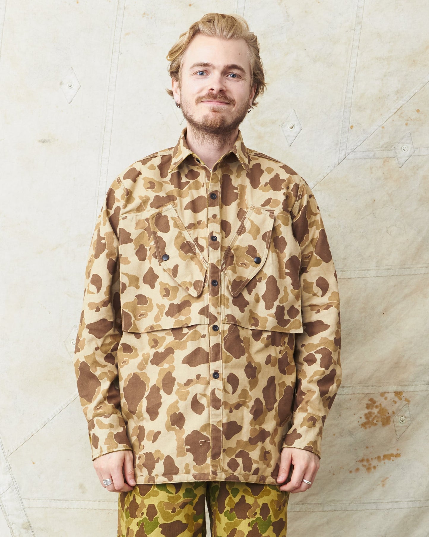 Warehouse & Co Lot 2193 USMC Parachutist Utility Jacket Frog Skin Camo