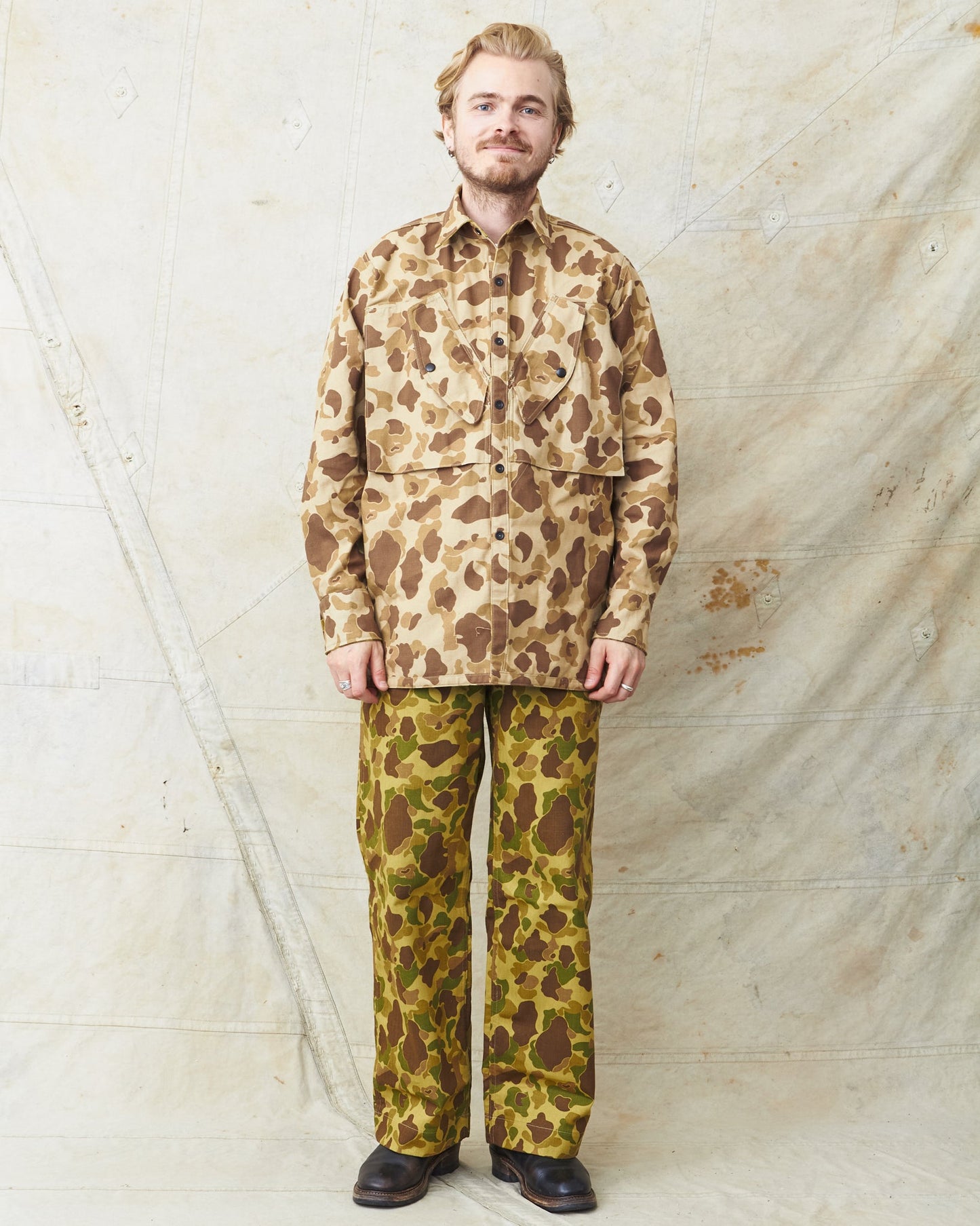 Warehouse & Co Lot 2193 USMC Parachutist Utility Jacket Frog Skin Camo