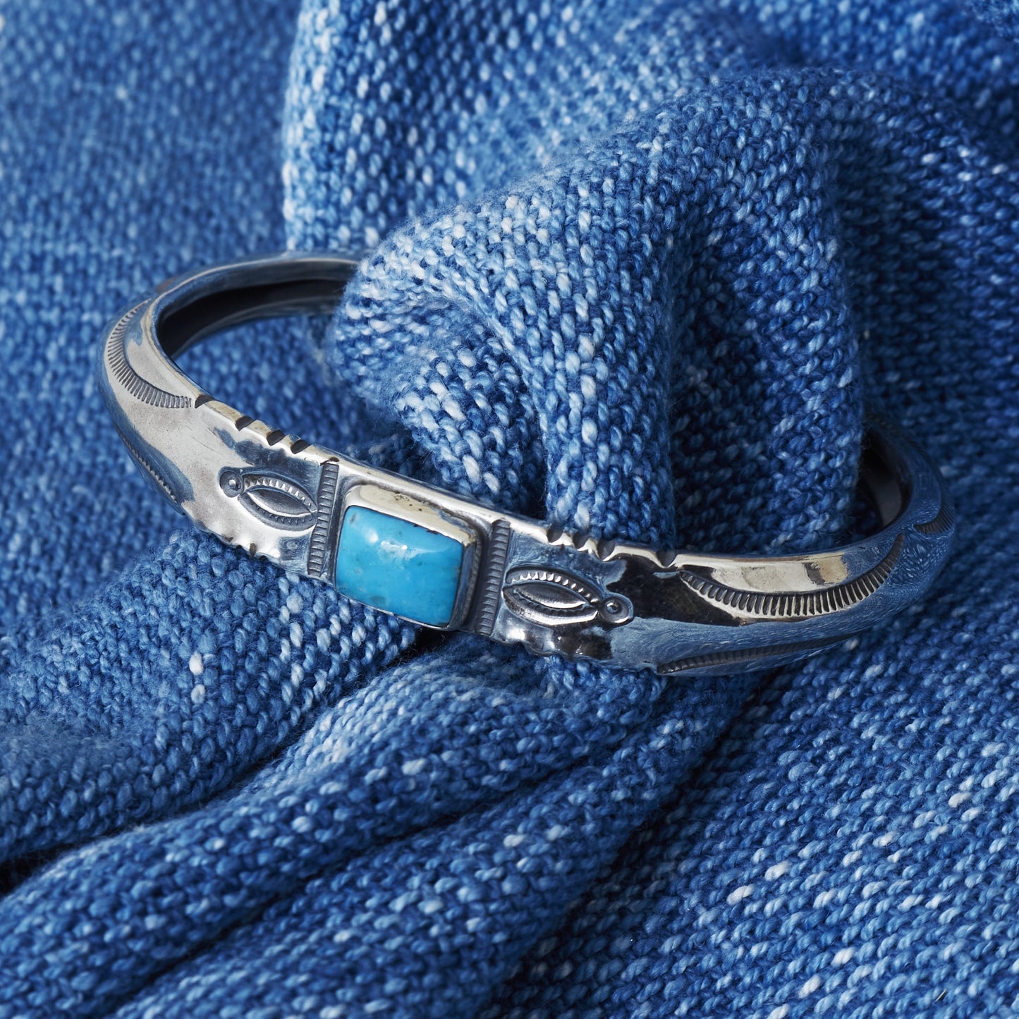 Larry Smith Turquoise Ft Bangle BR-0162
