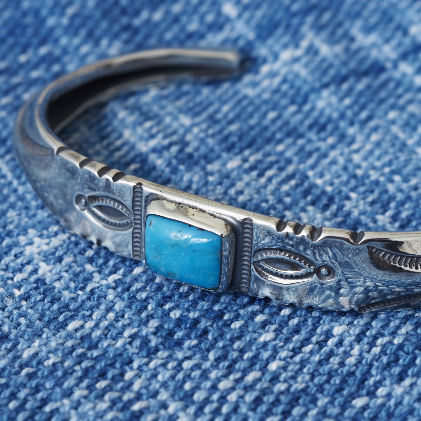 Larry Smith Turquoise Ft Bangle BR-0162