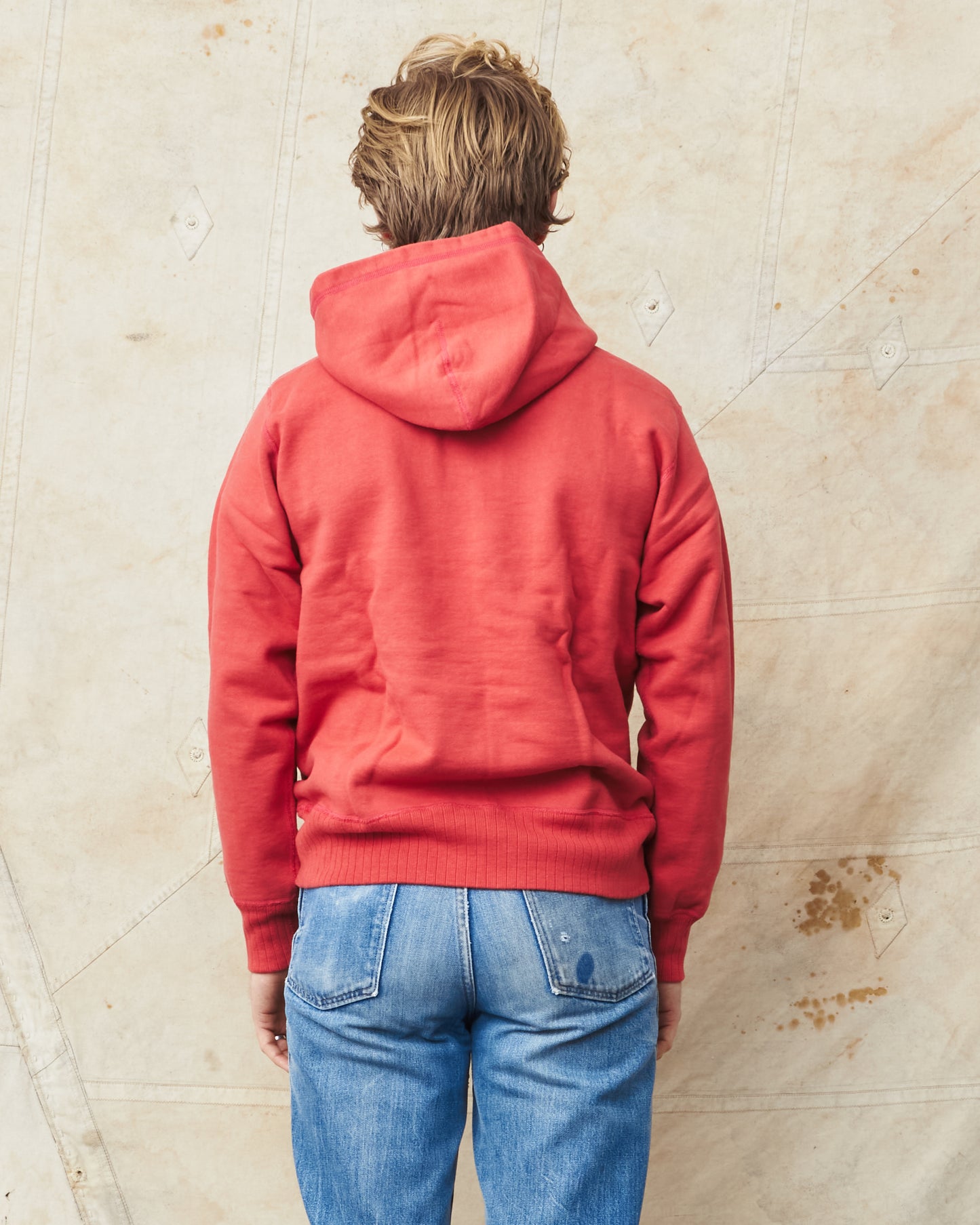 Whitesville Heavyweight Loop-Wheeled Hoodie Red WV67729