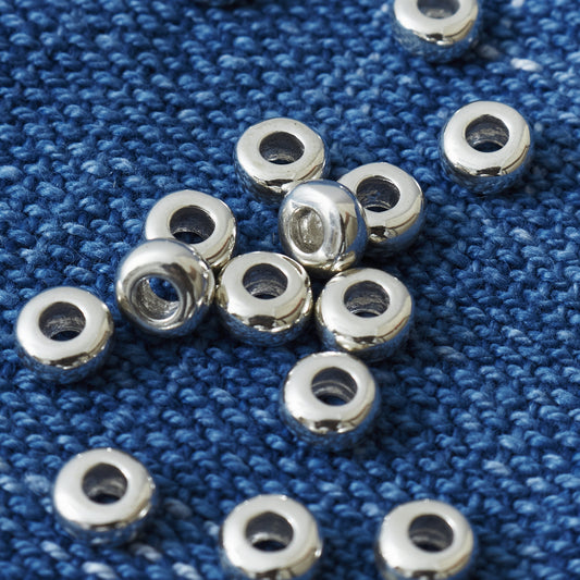 Larry Smith Silver Plain Bead OT-B0001