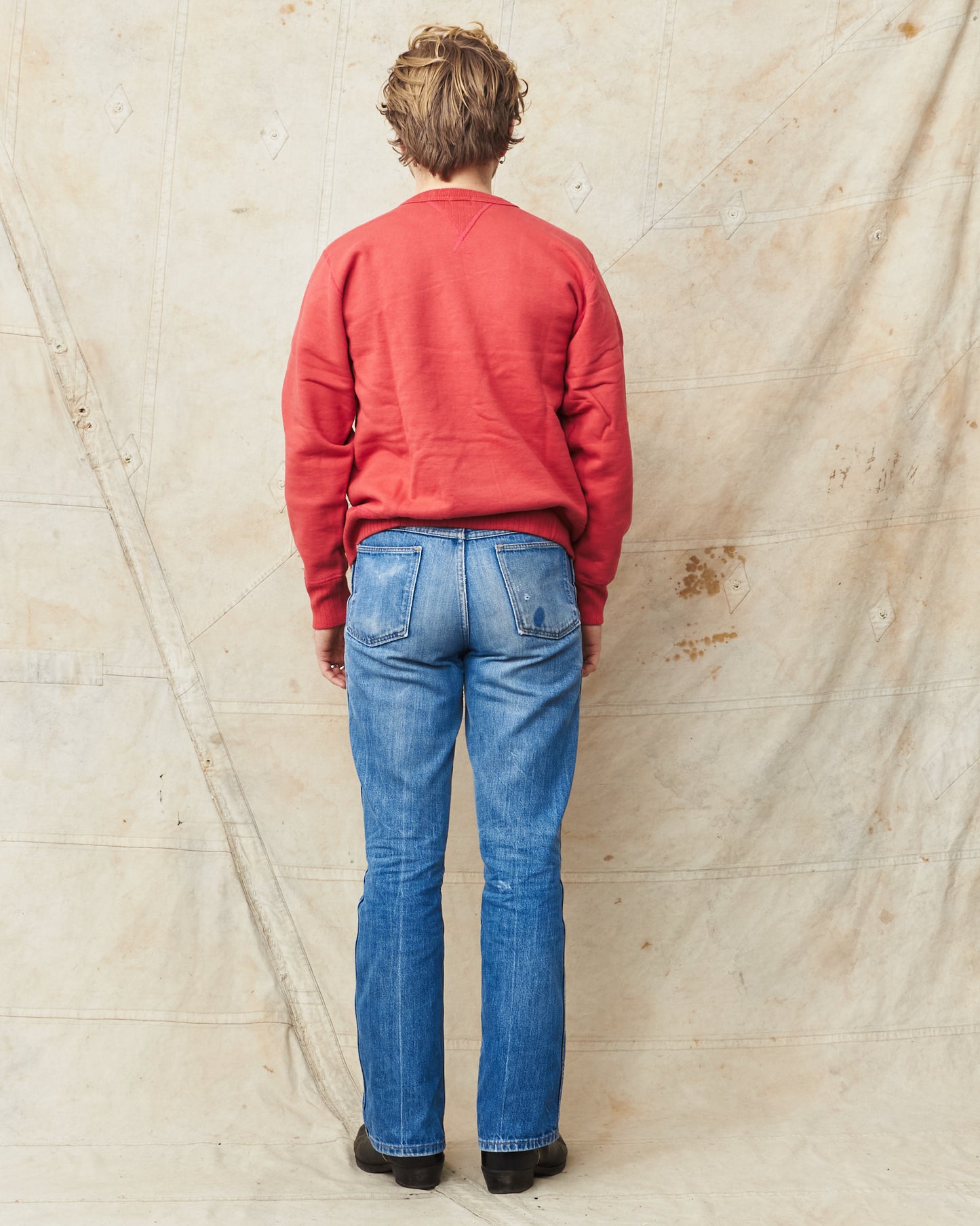 Whitesville Heavyweight Loop-Wheeled Sweatshirt Red WV67728