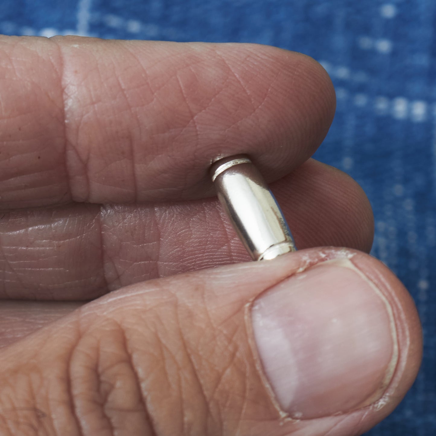 Larry Smith Silver Pipe Bead OT-B0003