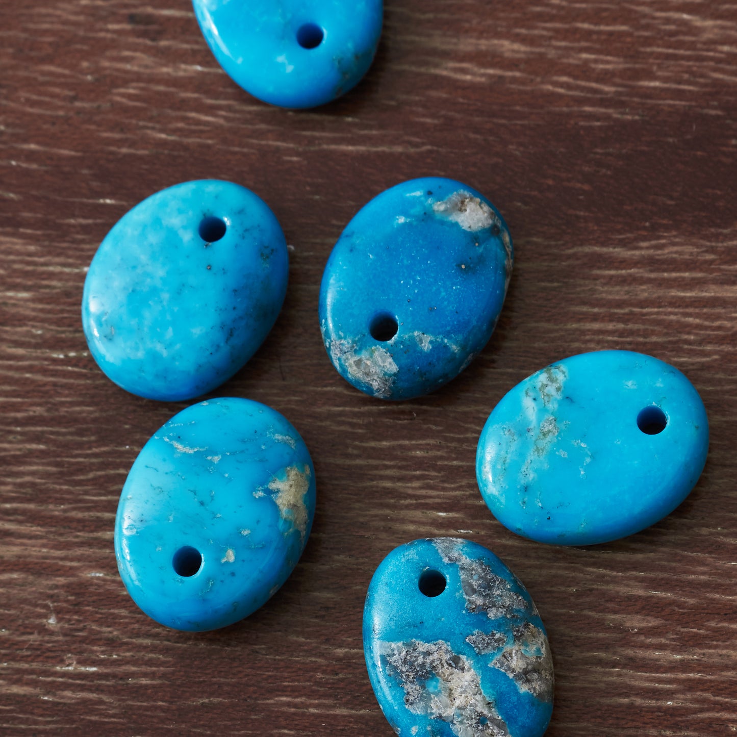 Larry Smith Teardrop Turquoise Bead Small L-0008