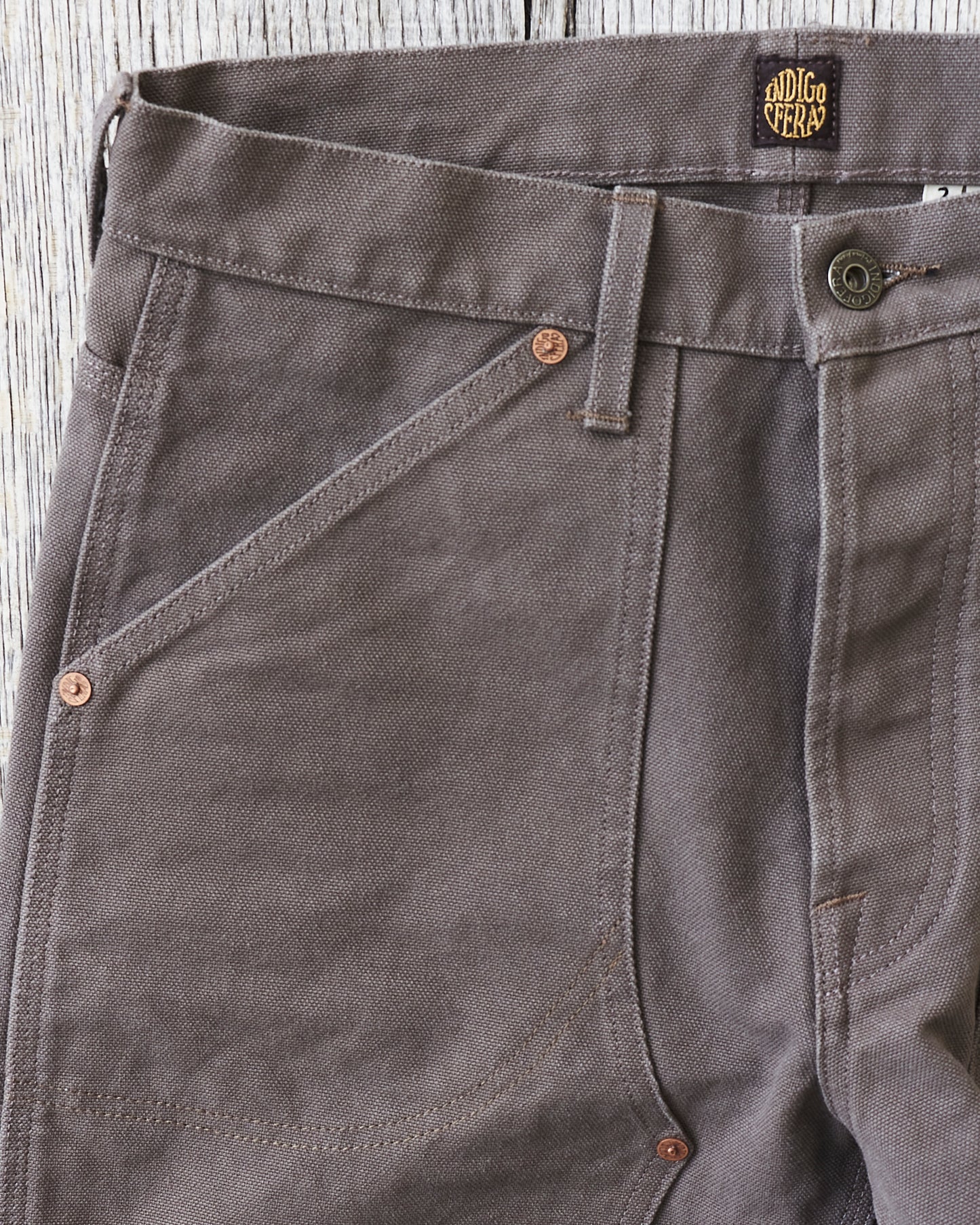 Indigofera Wendell Pants Smithson Canvas Warm Gray