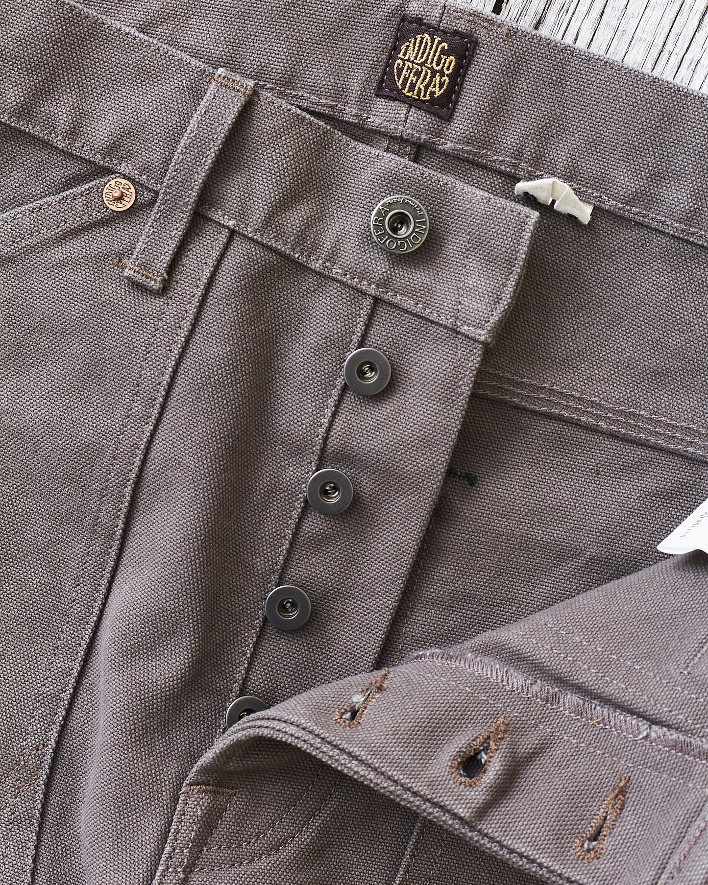 Indigofera Wendell Pants Smithson Canvas Warm Gray
