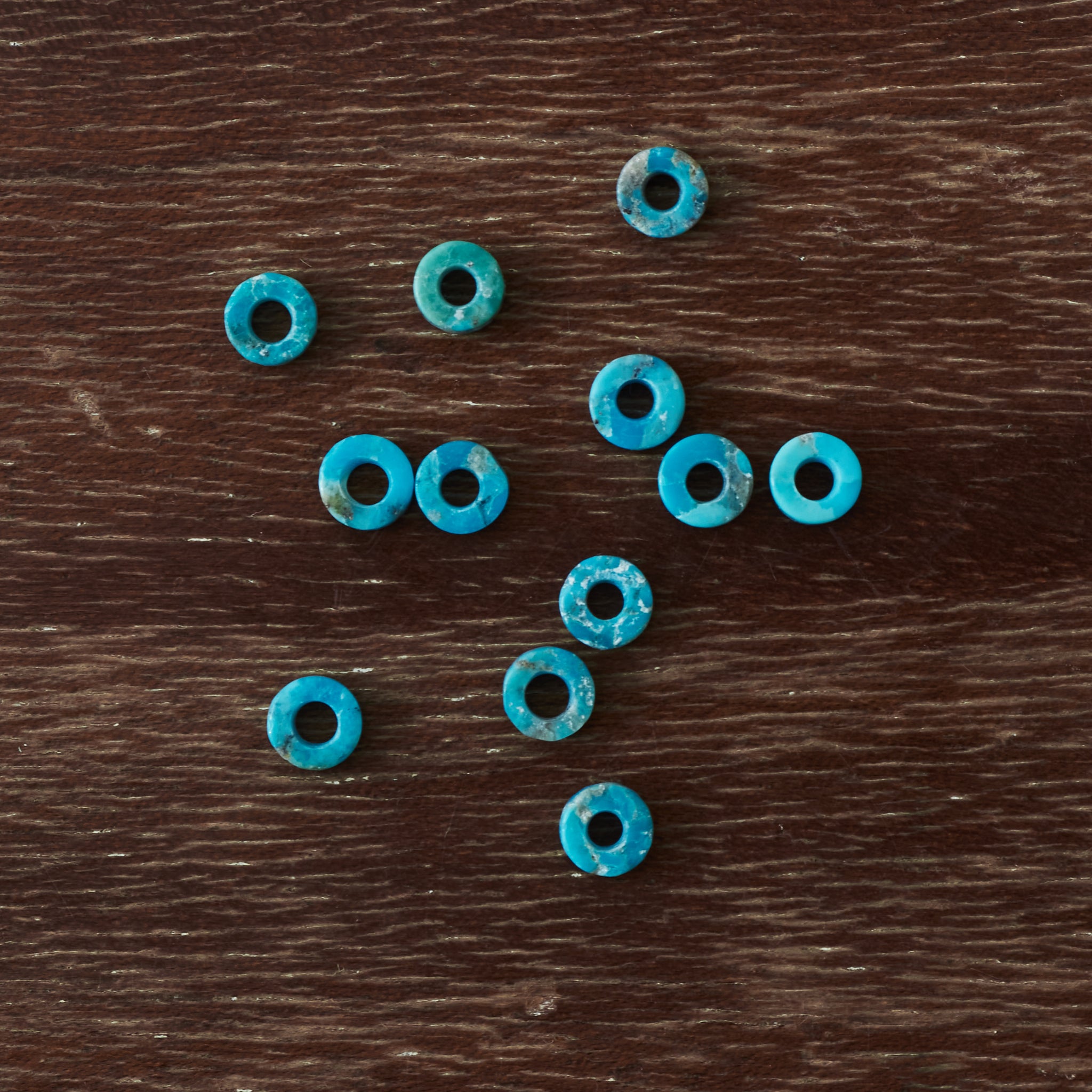 Larry Smith Turquoise Beads Small L-0010 (Set of 2) – Second Sunrise