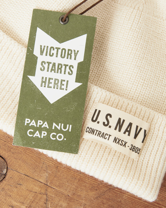 Papa Nui Cap Co. Watch Cap Milk