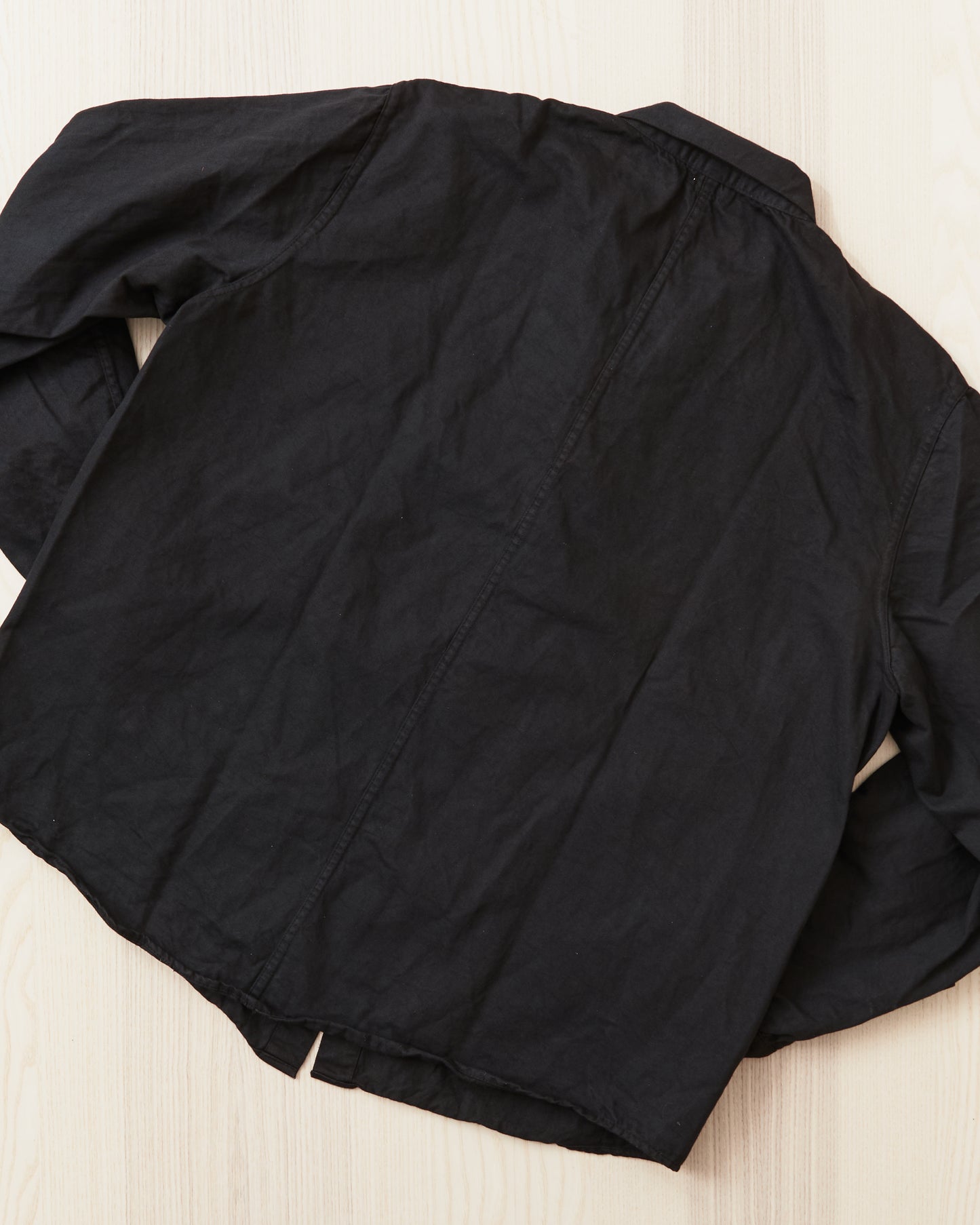 Tender Type 439 Stole Pocket Butterfly Shirt Black Hole Dyed