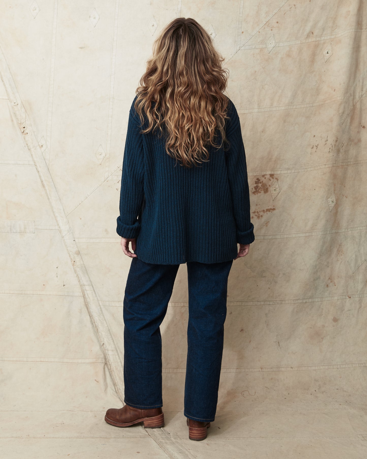 Jernvirke Ramble Linen / Cotton Knit Navy