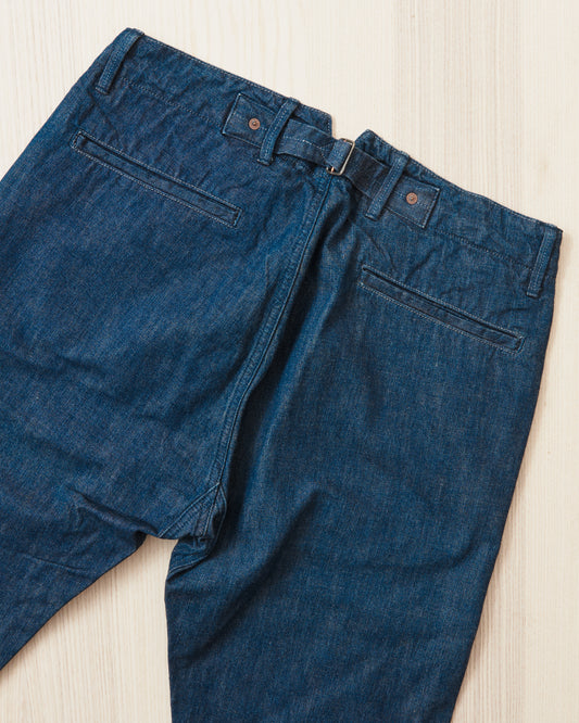 Second Hand Indigofera Heyes 40's Navy Denim Pants W32/L32