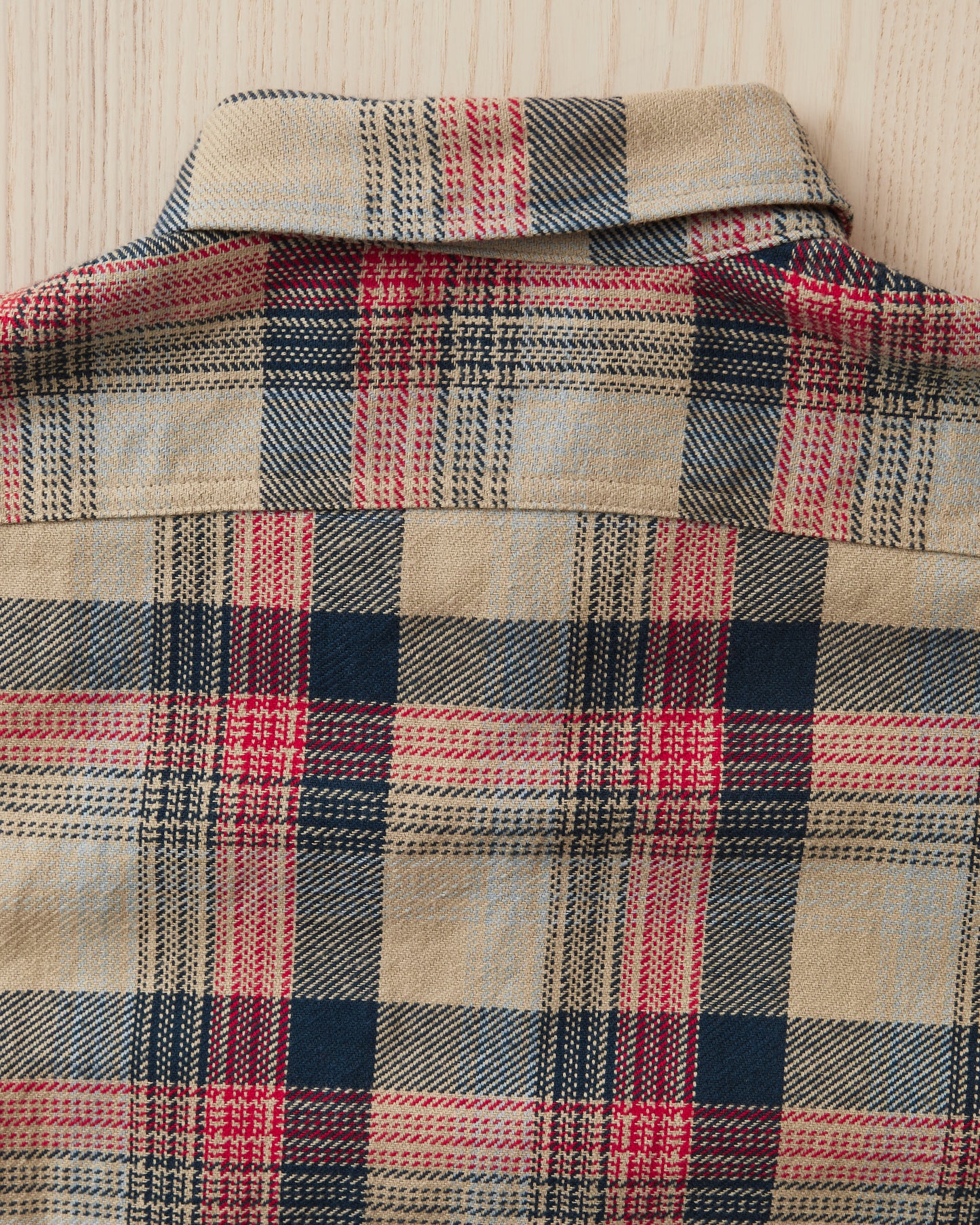 Sugar Cane & Co. SC29562 Twill Check Flanell Work Shirt