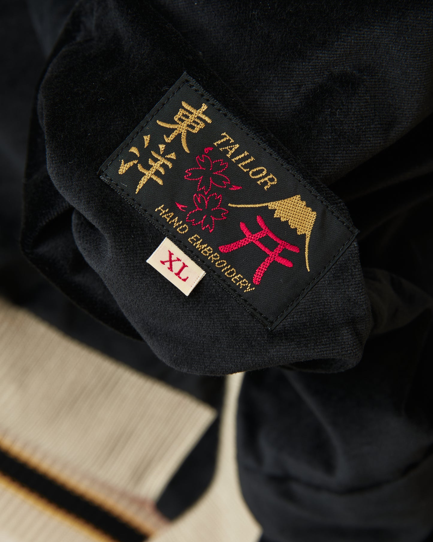 Tailor Toyo TT15792 Souvenir "Sukajan" Late 1950s Style Velveteen Jacket Polar Bear x Alaska Map