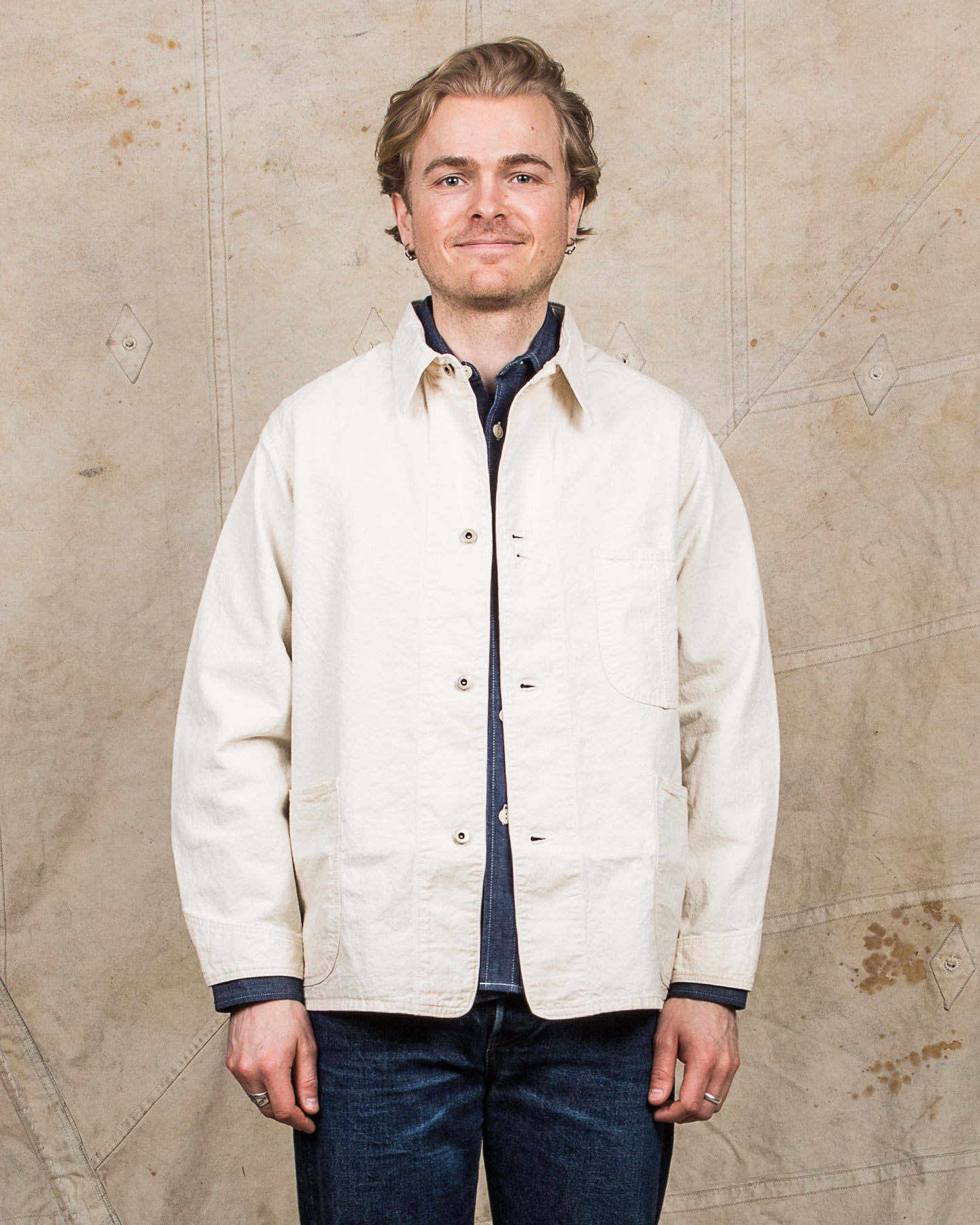OrSlow 1940's Coverall Jacket Denim Ecru – Second Sunrise