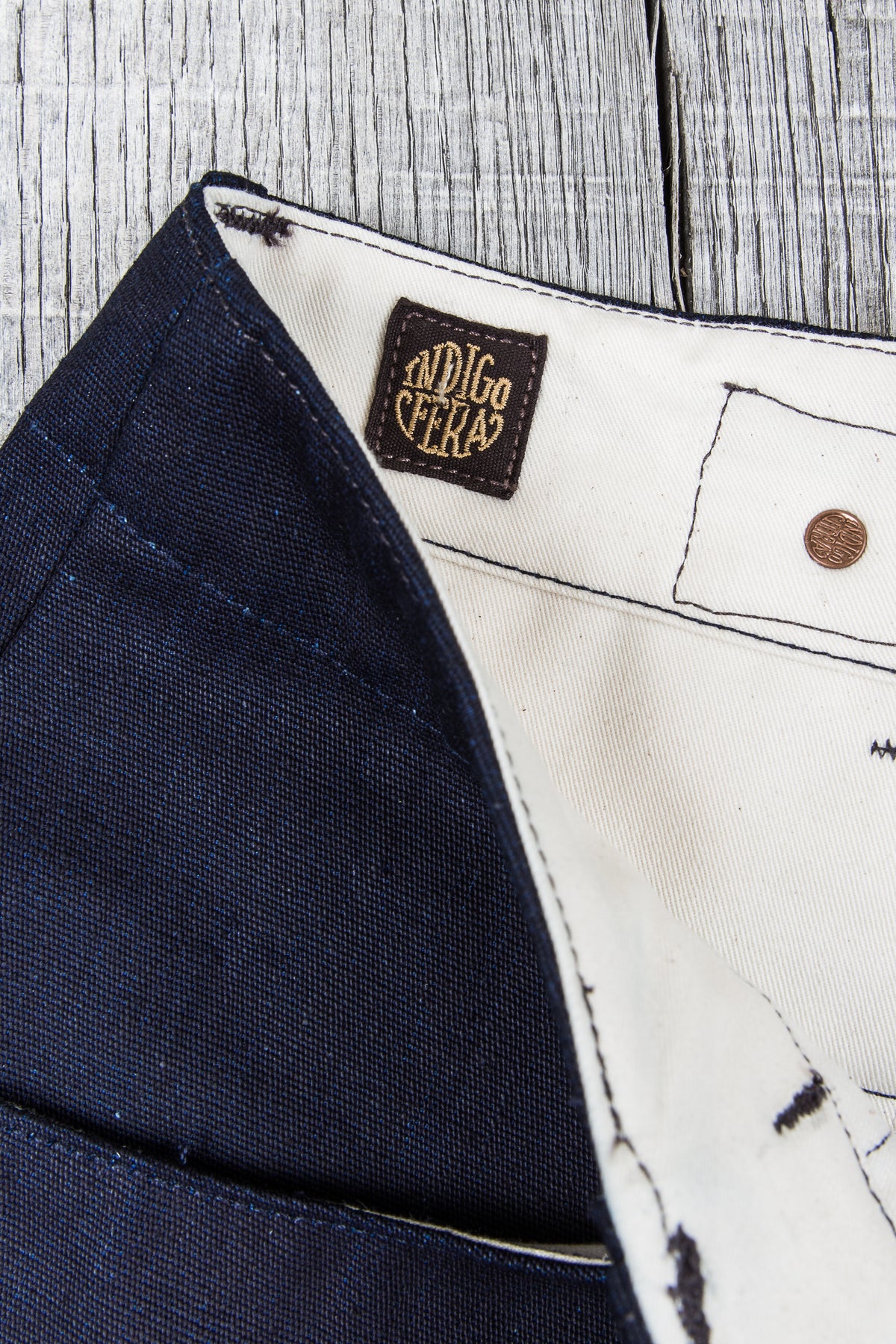 Indigofera Heyes Pants Indigo Cotton Duck Canvas