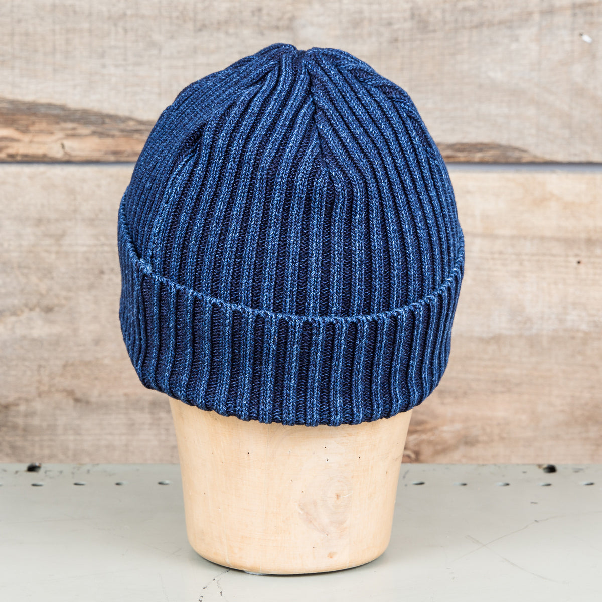 Fullcount Indigo Rib Cotton Watch Cap