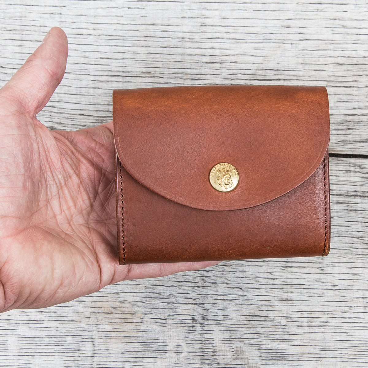 Larry Smith Multi Wallet Light Brown Steer Hide LT-0070