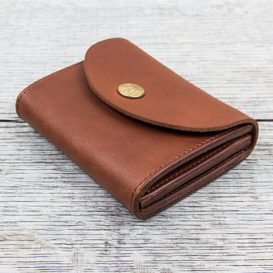 Larry Smith Multi Wallet Light Brown Steer Hide LT-0070