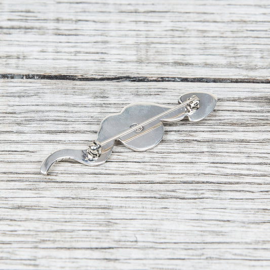 Larry Smith Snake Pin Turquoise OT-P0140