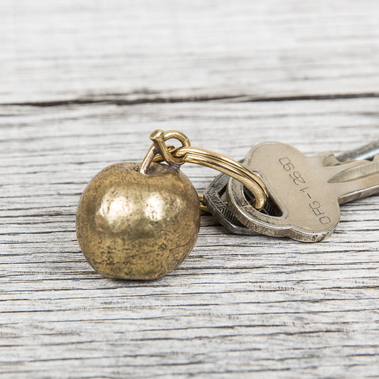 Tender Brass Crab Apple Keyring