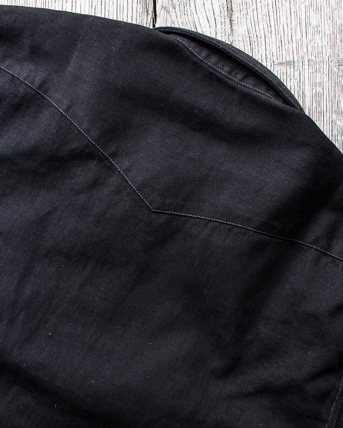 Indigofera Ryman Shirt Kochi 8oz Black Denim Rinsed