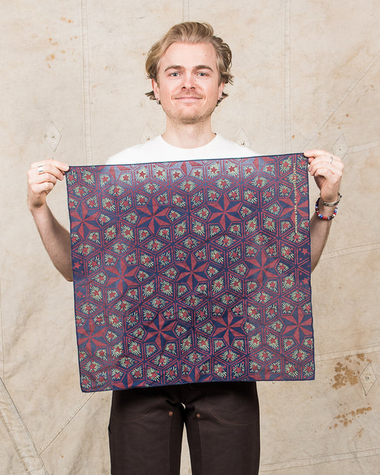 Indigofera Northern Star Bandana Navy / Rust / Green