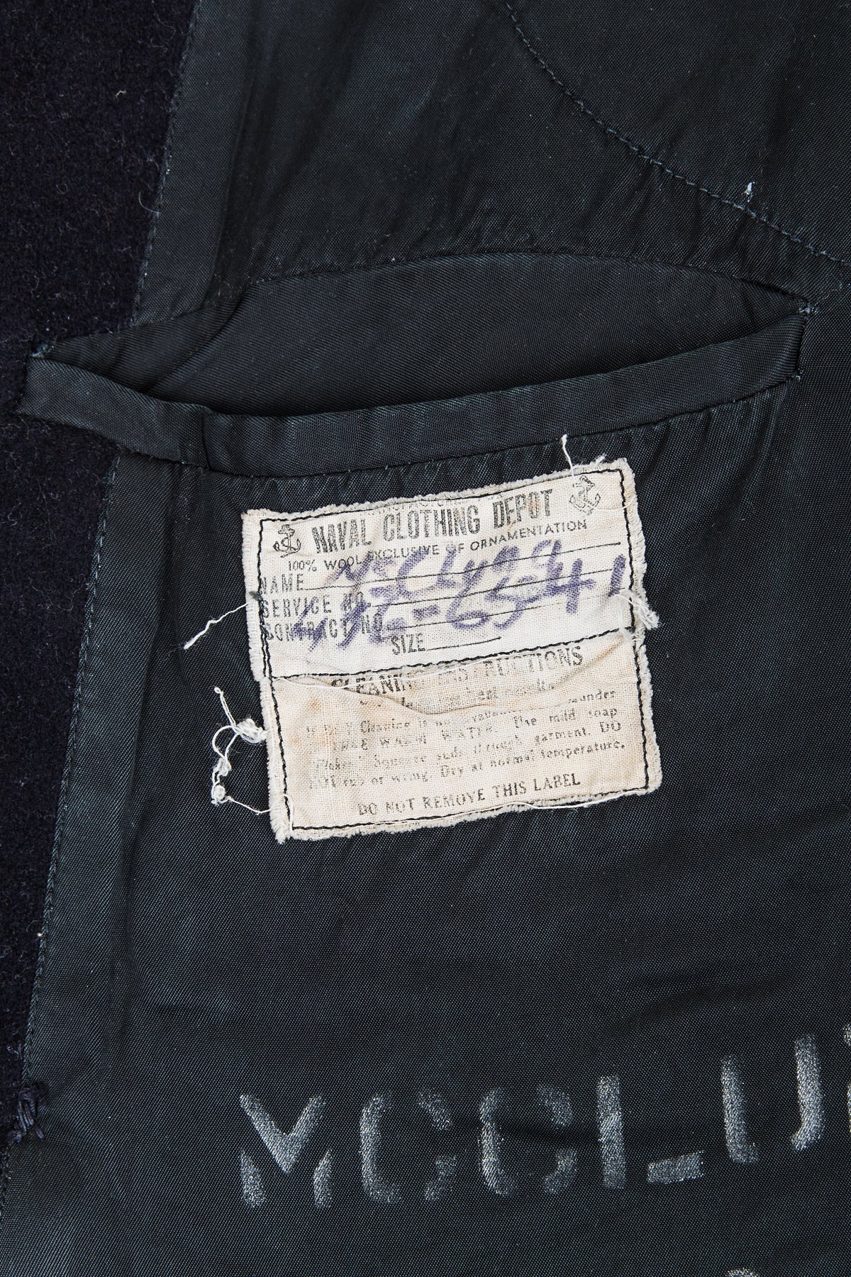 Vintage Original USN Wool Pea Coat No. 6