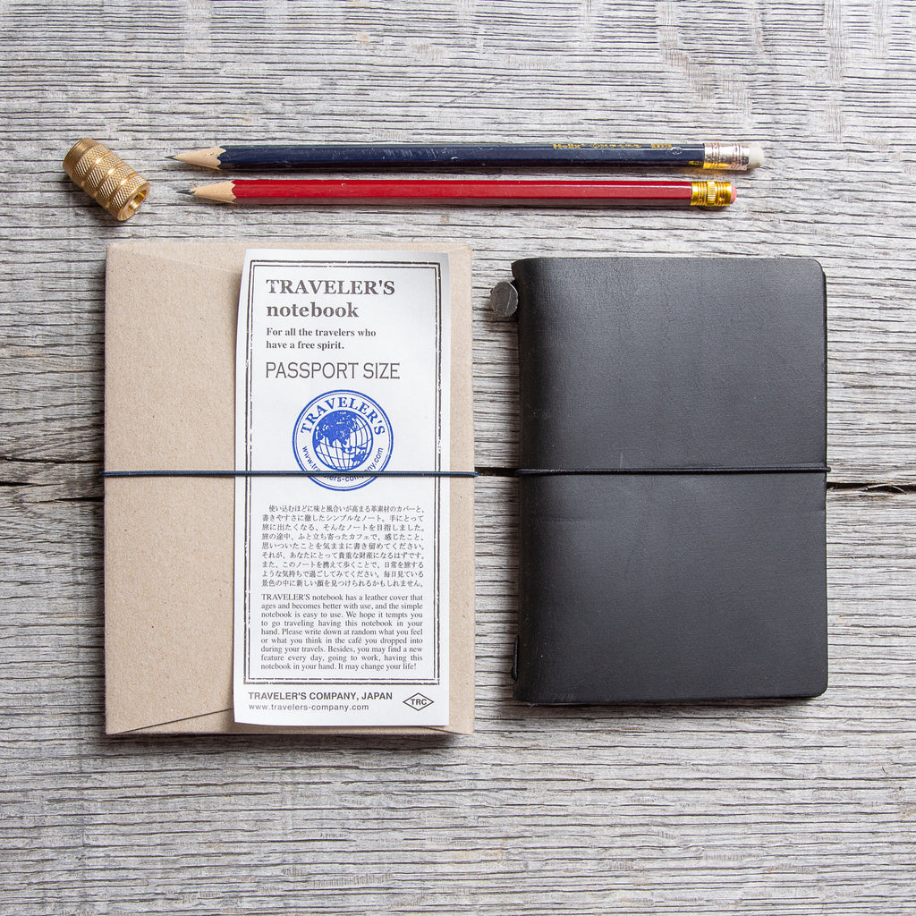 Traveler's Company Notebook Passport Size Black – Second Sunrise