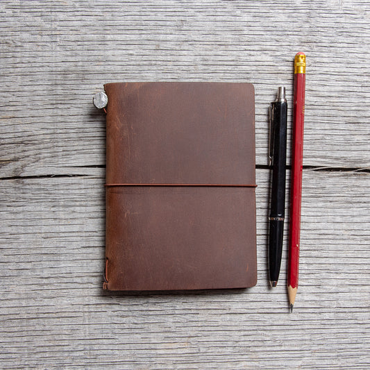 Traveler’s Company Notebook Passport Size Brown