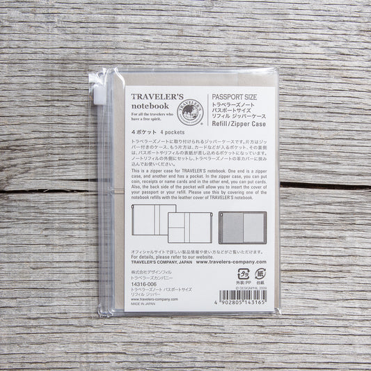Traveler’s Company #004 Passport Size Refill Zipper / Card File