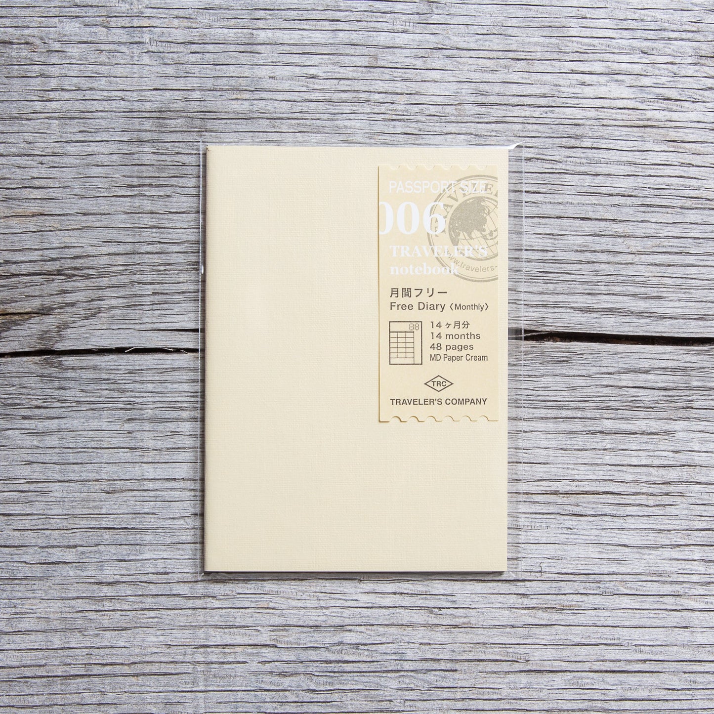Traveler’s Company #006 Passport Size Free Diary 14 Months Refill