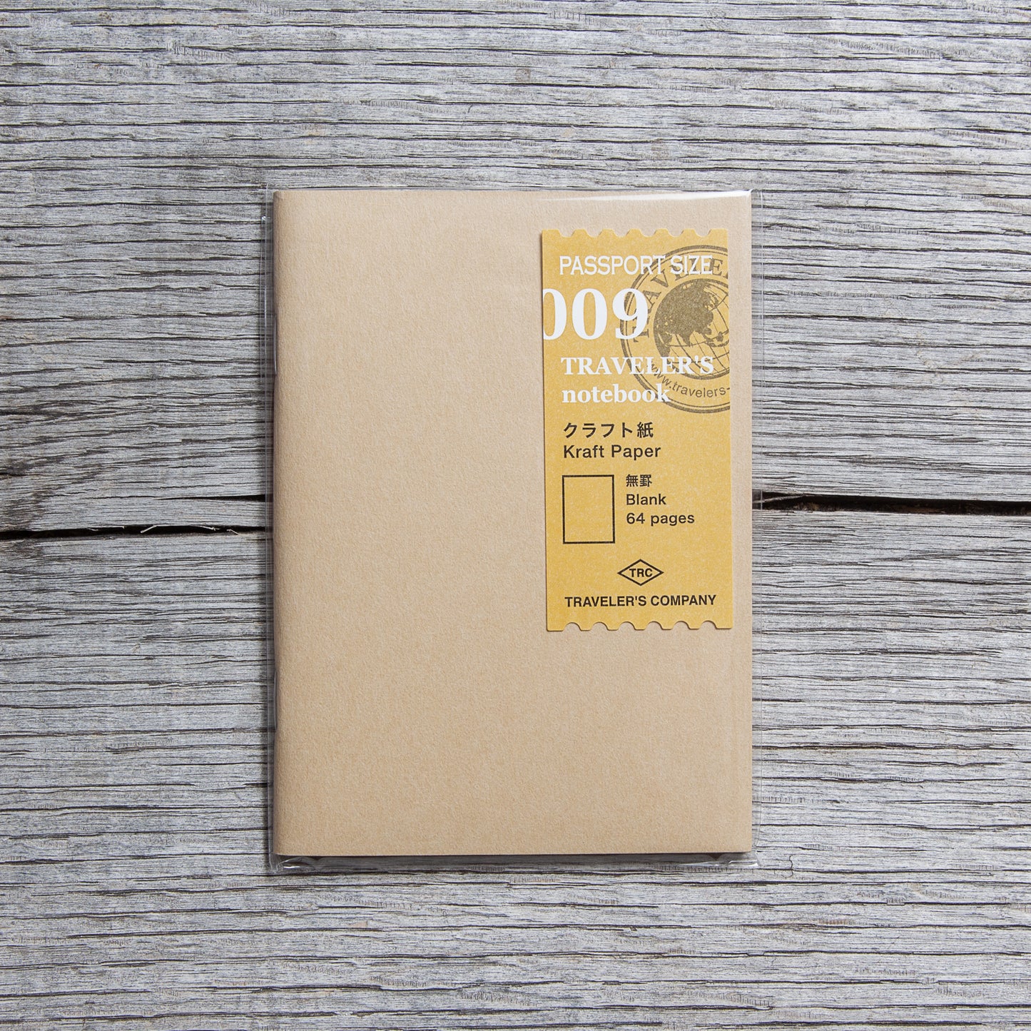 Traveler's Company #009 Passport Size Notebook Kraft Paper Refill