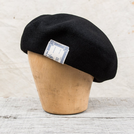 H. W. Dog & Co. D-00627 Terry Wool Beret Black