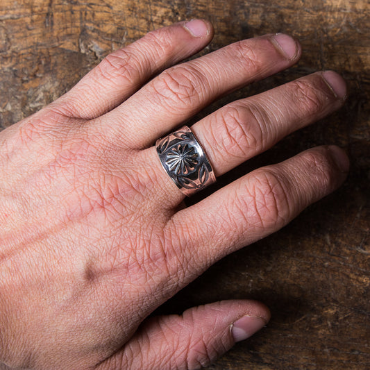 Larry Smith Shell And Butterfly Ring RG-0038