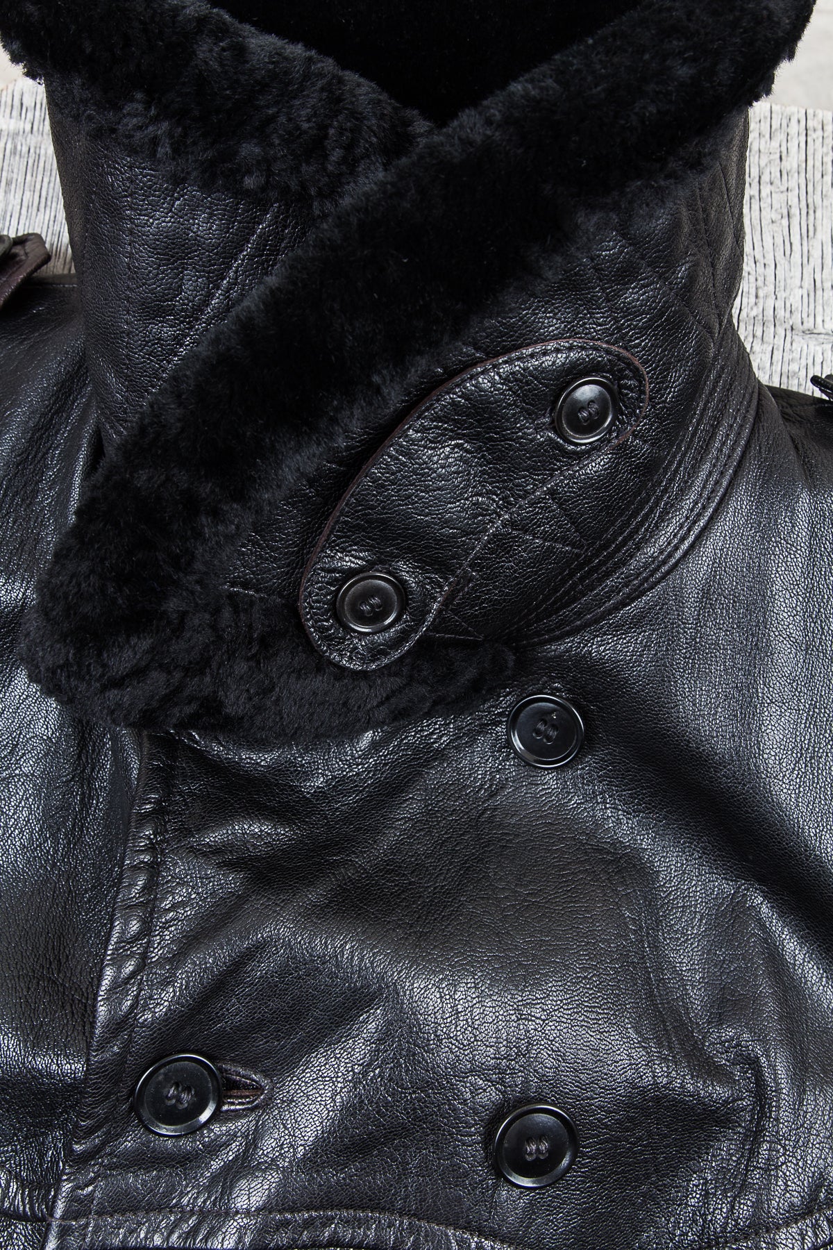 Vintage Swedish Army Mats Larsson Malung Leather Coat
