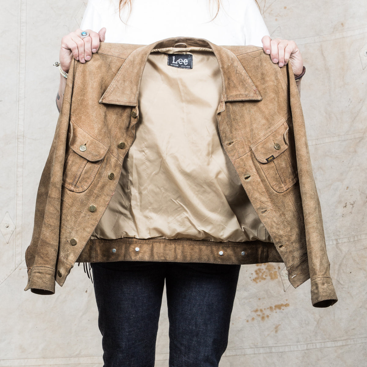 Vintage Lee Riders Rough-out Leather Jacket