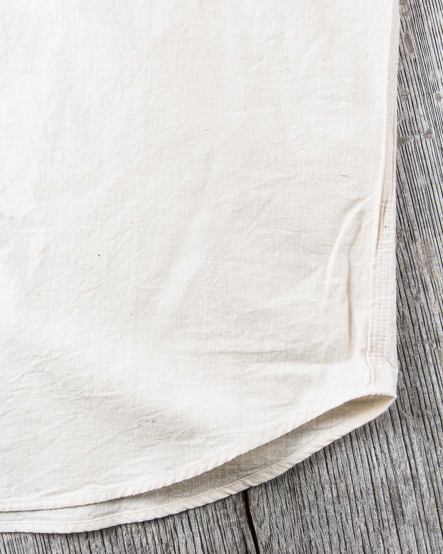 Sugar Cane & Co. Short Sleeve White Chambray Work Shirt SC37942