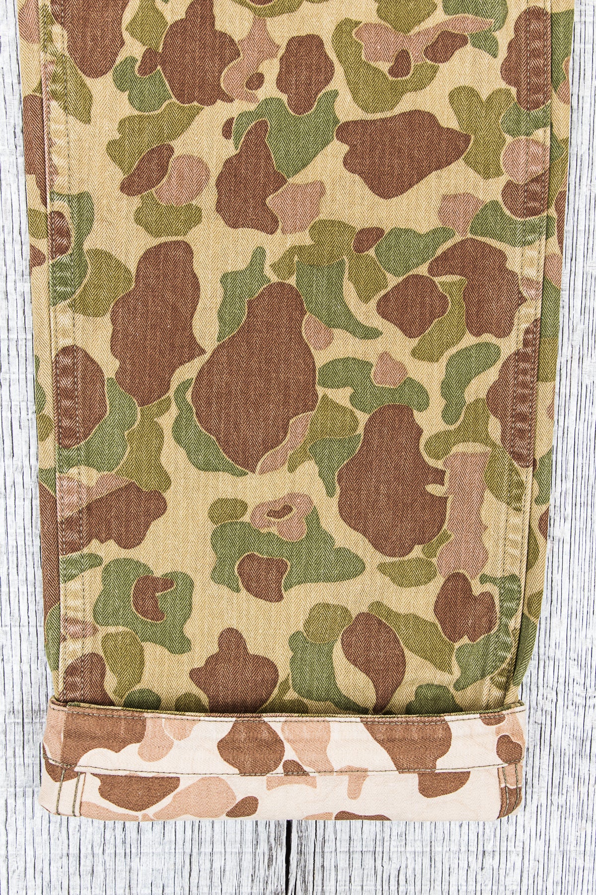 Buzz Rickson's Frog Skin Camo Reversible Trousers