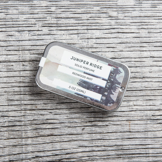 Juniper Ridge Organic Solid Perfume Redwood Mist 5oz