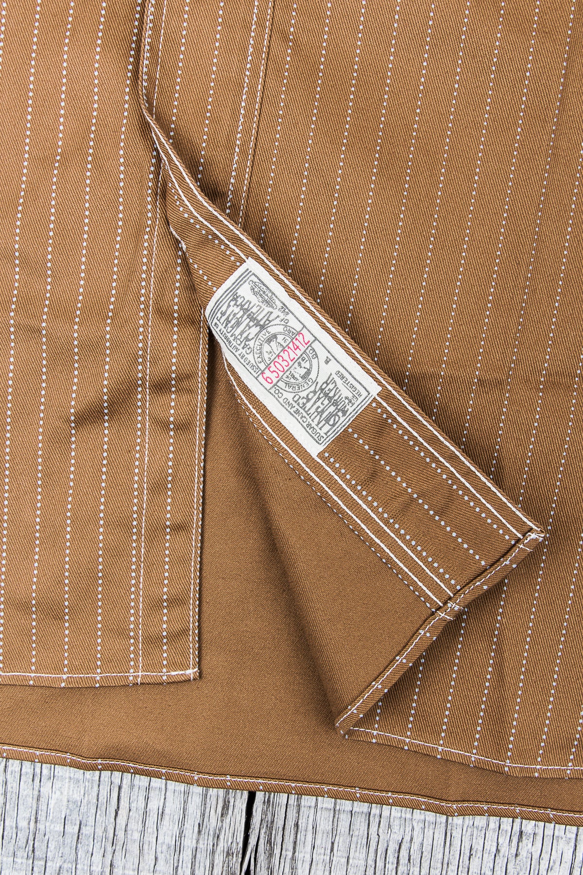Sugar Cane & Co. Brown Wabash Stripe Work Shirt