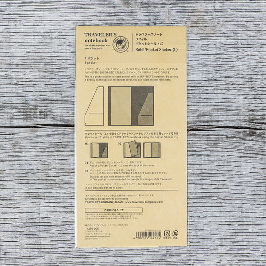 Traveler’s Company #006 Notebook Large Pocket Sticker