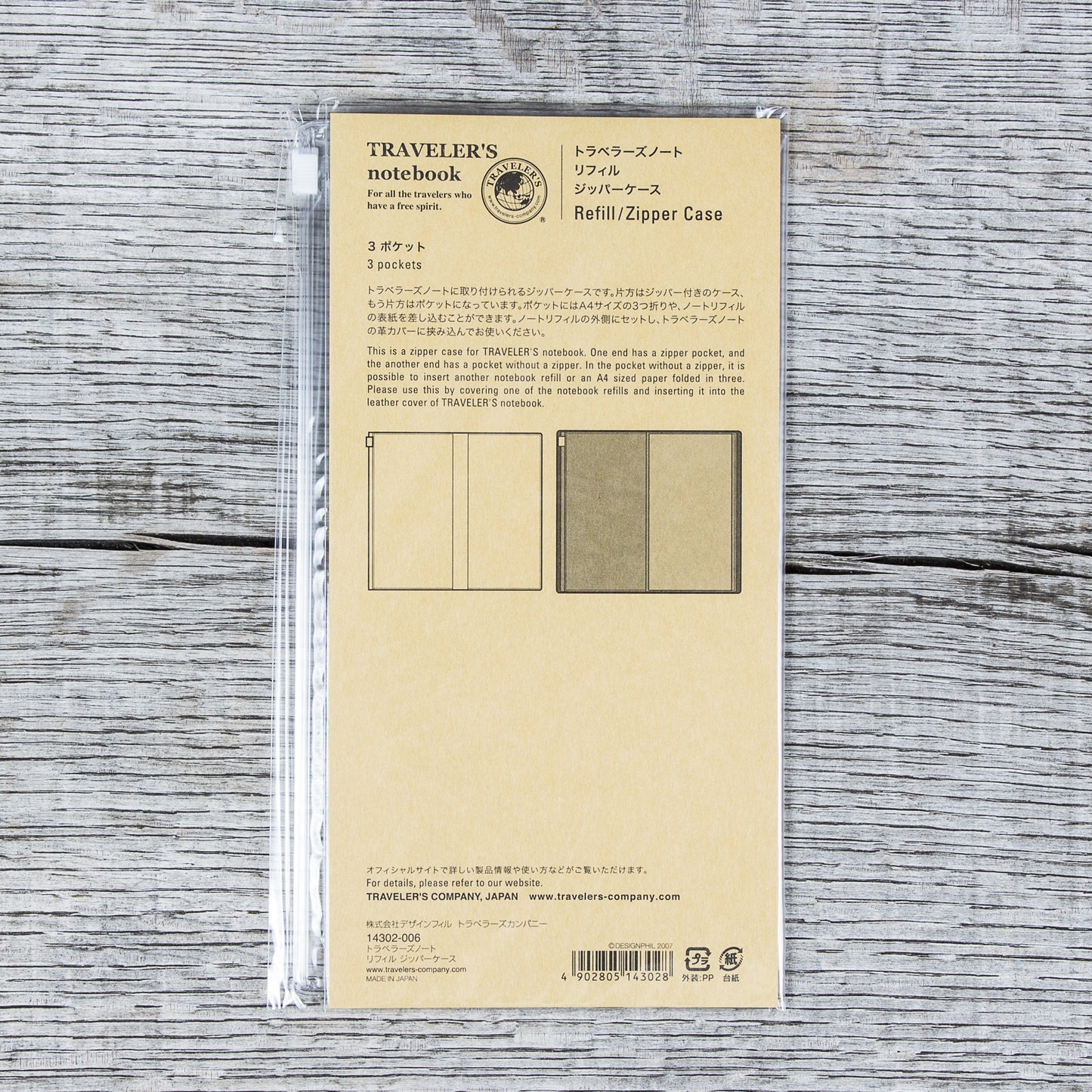 Traveler’s Company #008 Zipper Case