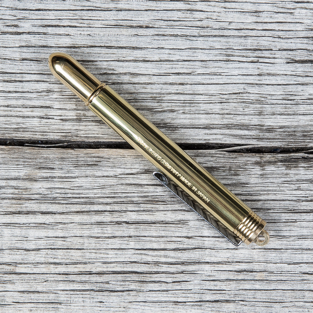 Traveler's Company BRASS - Fountain Pen Solid Brass - NOMADO Store