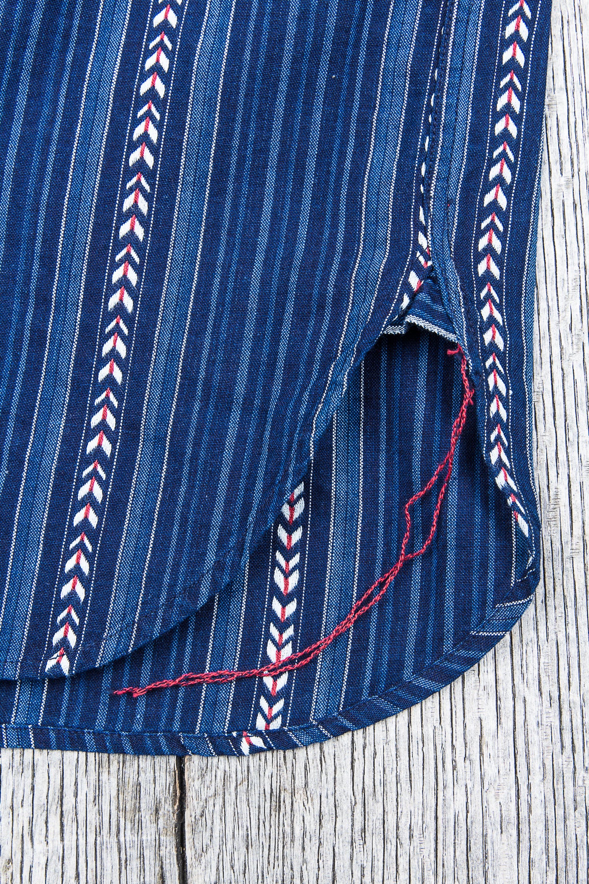 Sugar Cane & Co. Indigo Stripe Work Shirt