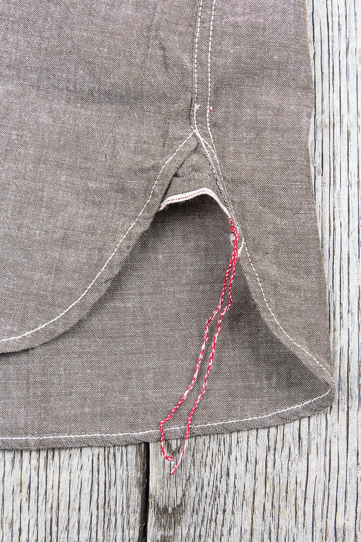 Sugar Cane & Co. Brown Chambray Shirt