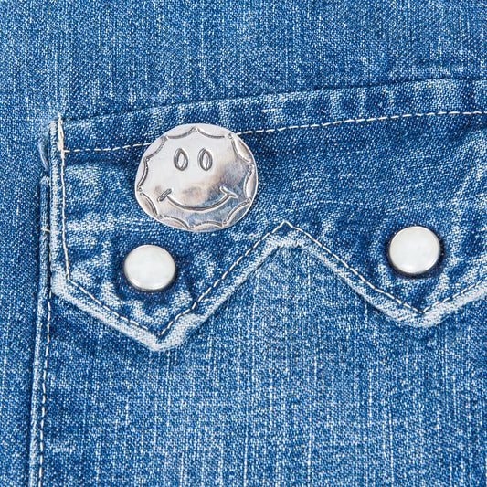 Munqa Newtive Silver Brooch Smiley